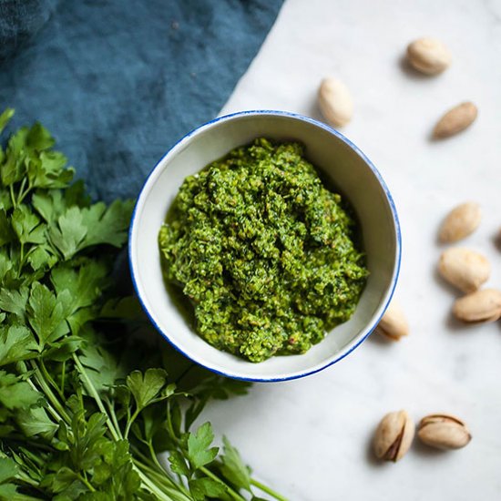 Pistachio + Parsley Pesto