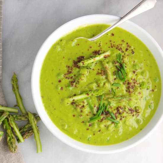 Sweet Pea Asparagus Soup