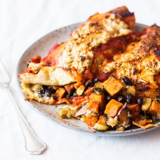 Sweet Potato Black Bean Enchiladas