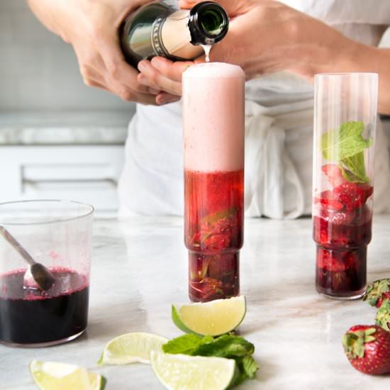 Strawberry Hibiscus Cocktail