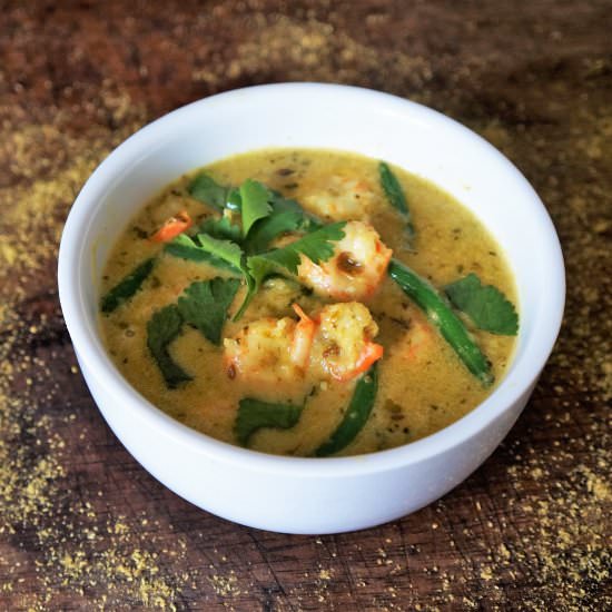 Coconut and Cumin Prawn Curry