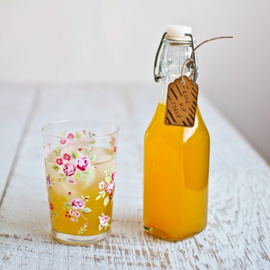 Rose Hip, Ginger and Lemon Syrup