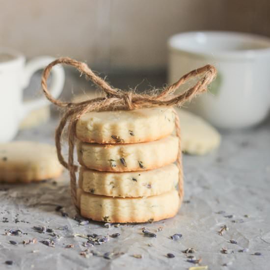 Lavender Shortbread Cookies