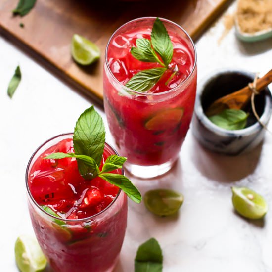 Watermelon Mojitos