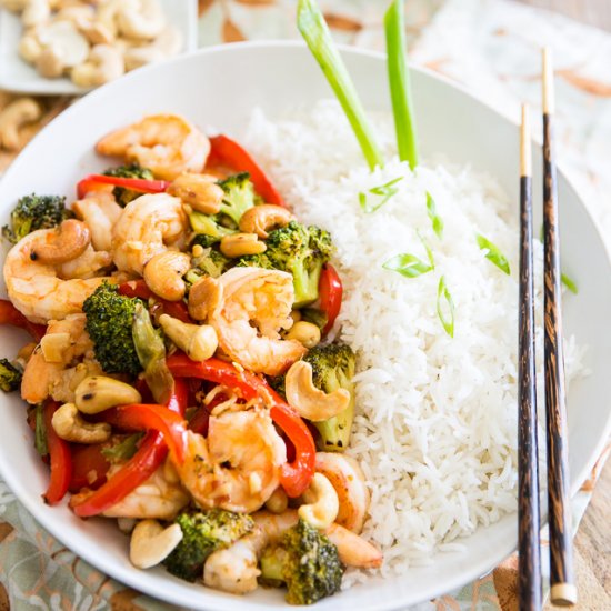 Sauteed Shrimp and Broccoli