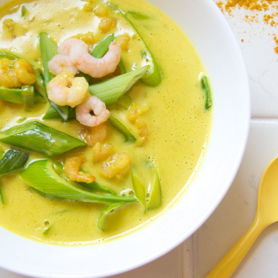 Coconut Soup with Shrimp