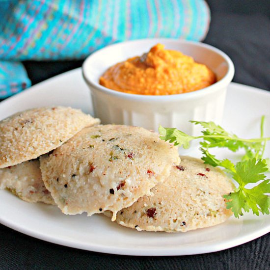 Oats Idlis (Steamed Cakes)