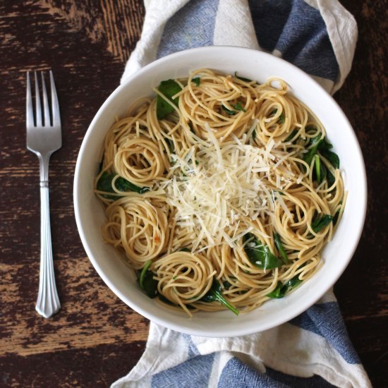 Spinach Parmesan Pasta