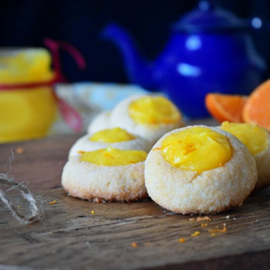 Clementin Curd Thumbprint Biscuit