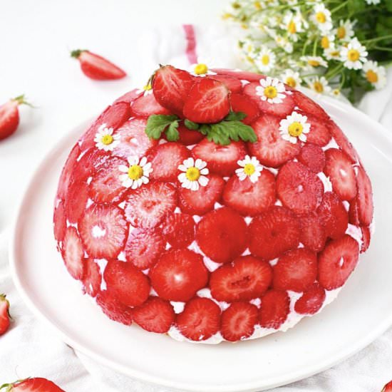 Strawberry Dome Cake