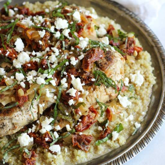 Sun-Dried Tomato Chicken and Quinoa