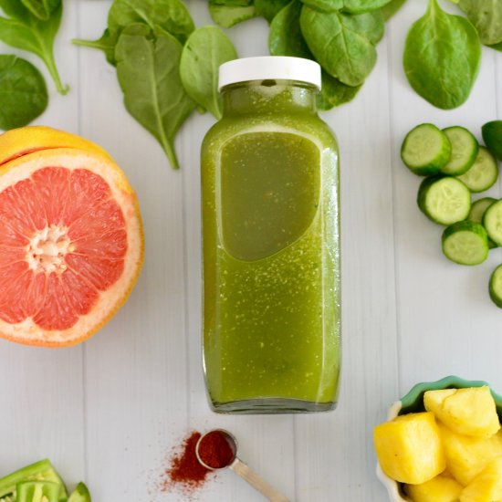 Sweet & Spicy Green Juice