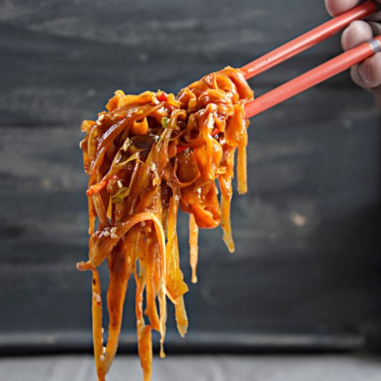 Szechuan Spiced Carrot Fettuccine