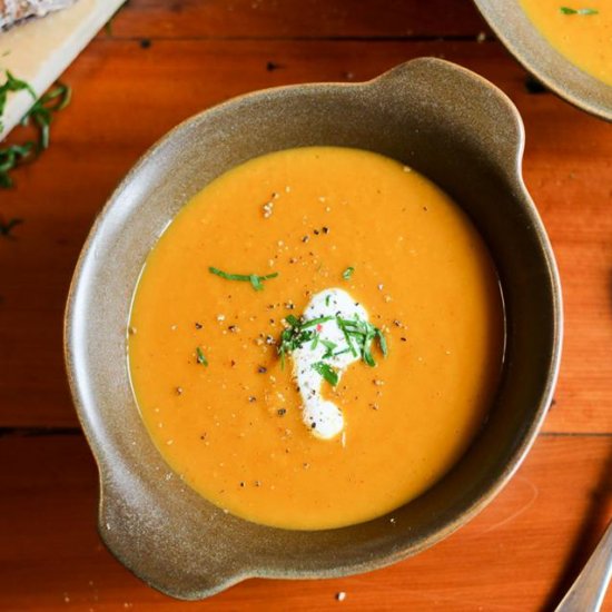 Curried Kumara Soup