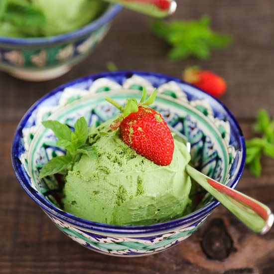 Mint Matcha Ice Cream