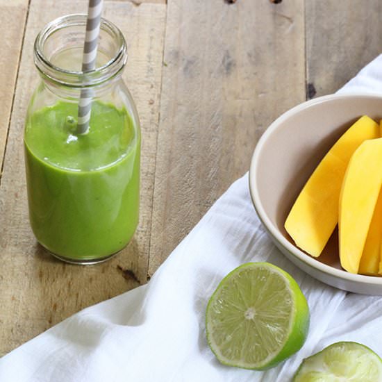 Spinach Mango Lime Smoothie