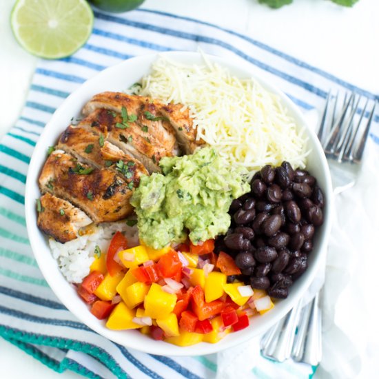 Chipotle Lime Chicken Taco Bowl