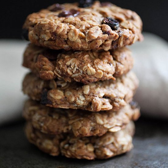 Chocolate Cherry Oatmeal Cookies