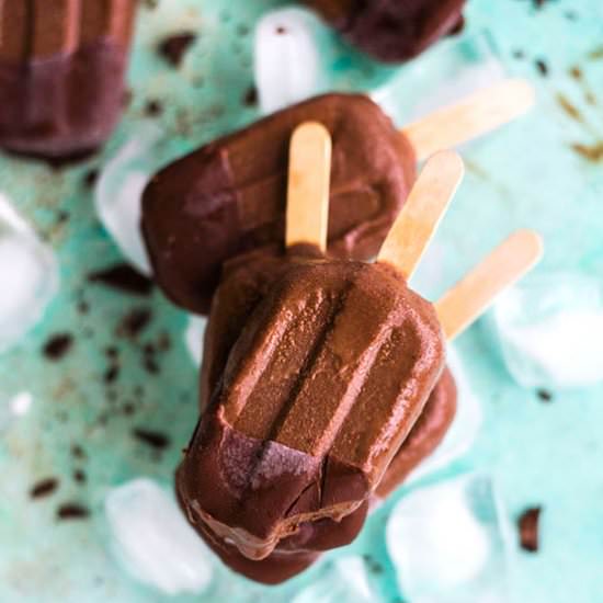 Chocolate Coconut Popsicles