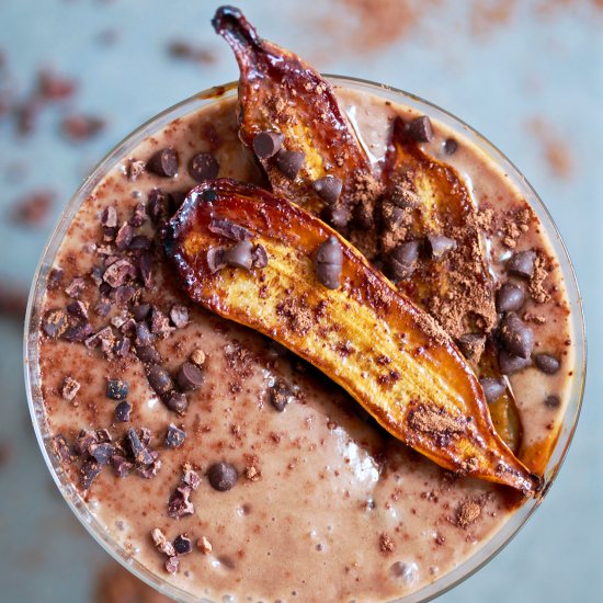 Almond Milk Choc, Banana Smoothie