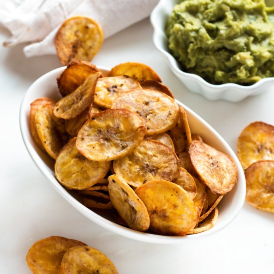 Baked Plantain Chips