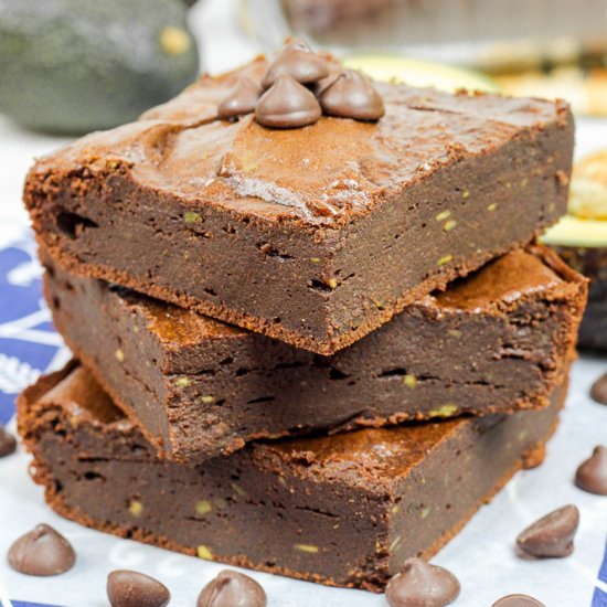 Dark Chocolate Avocado Brownies