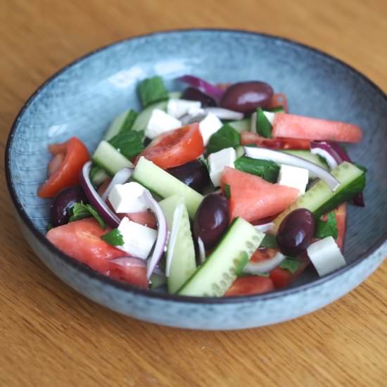 Greek Salad with Watermelon