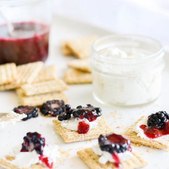 Blackberry & Goat Cheese Triscuits