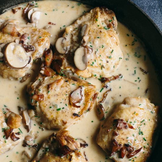 Chicken in Champagne Sauce