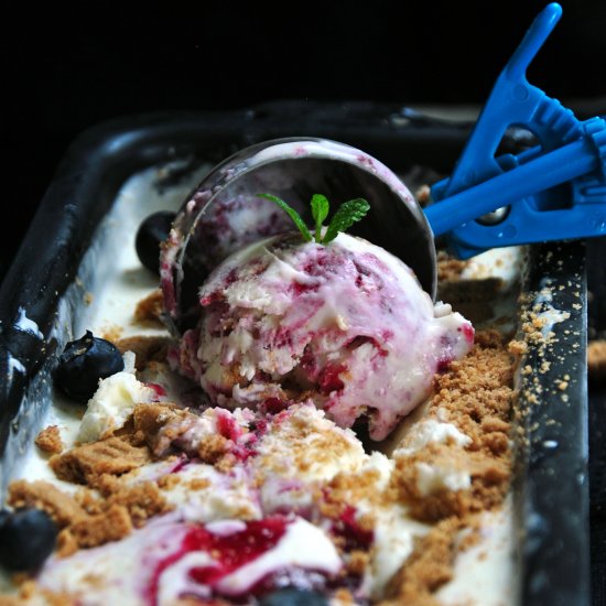 Blueberry Cheesecake Ice Cream