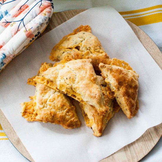 Rosemary-Cheddar Scones