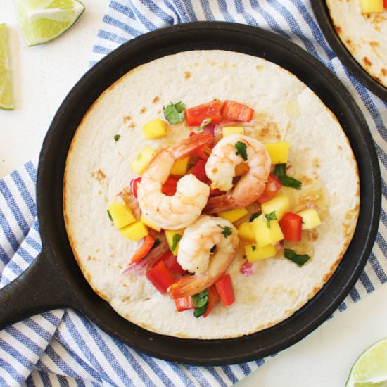 Honey Garlic Shrimp Tacos