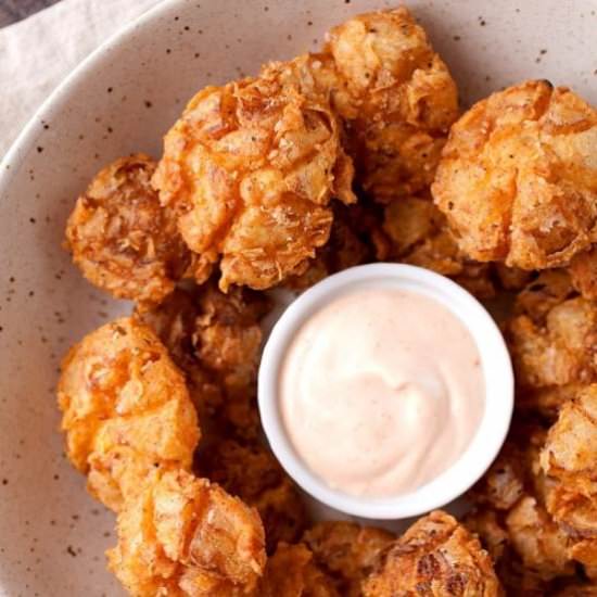 Bite-Sized Blooming Onions