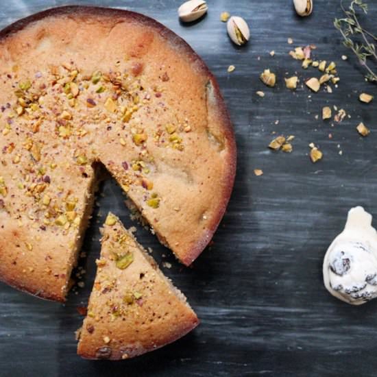 Grape, Almond & Pistachio Cake