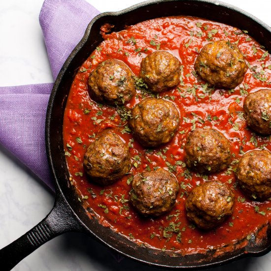 Baked Italian Meatballs