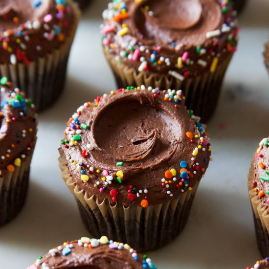 Devil’s Food Chocolate Cupcakes