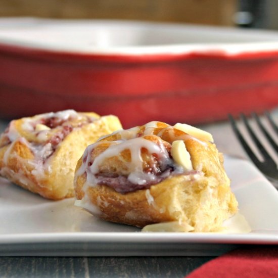 Raspberry Almond Sweet Rolls