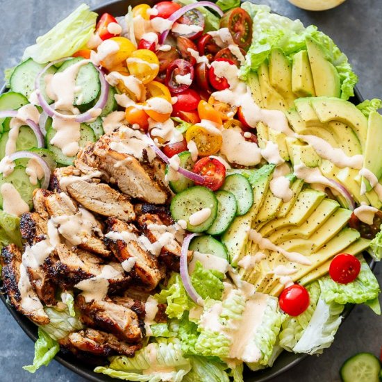 Grilled Cajun Chicken Salad