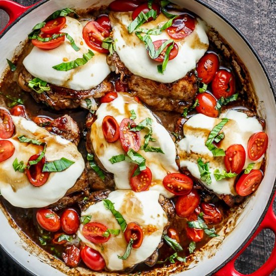 Balsamic Glazed Caprese Chicken