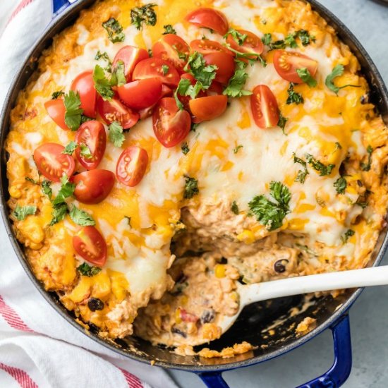 Enchilada Stuffed Pepper Casserole