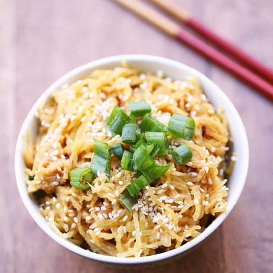 Spaghetti Squash Sesame Noodles