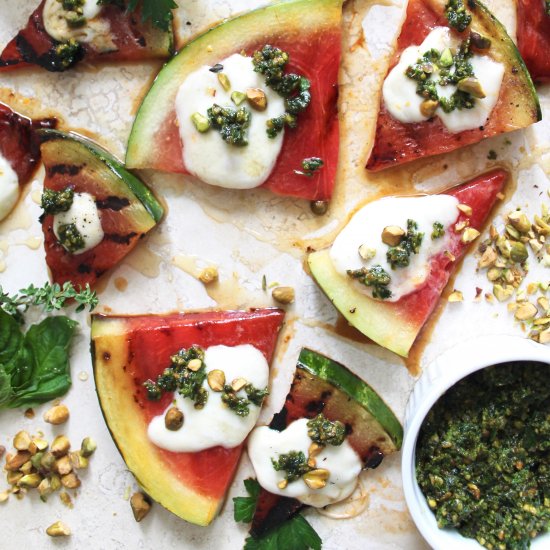 Grilled Watermelon Pizza