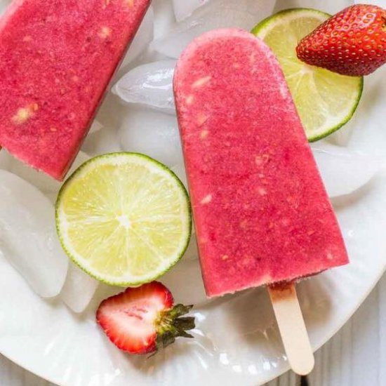 Berry Avocado Popsicles