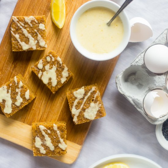 Slow Cooker Lemon Cake Bars