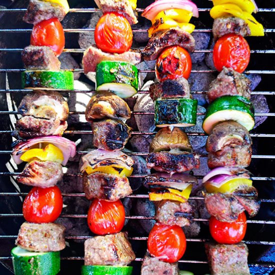 Steak Kebabs With Chimichurri