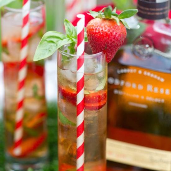 Strawberry Basil Juleps