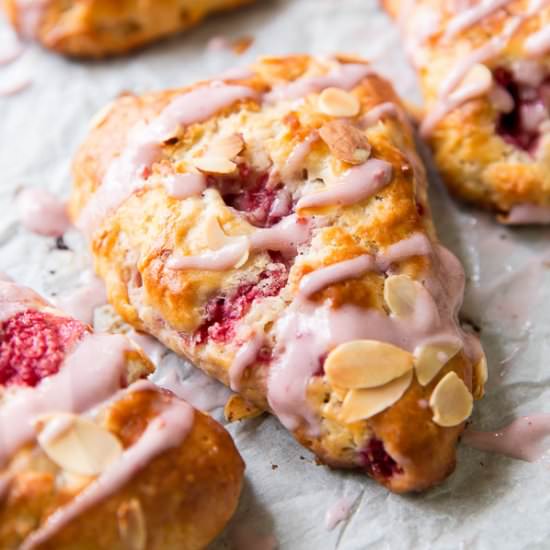 Raspberry Almond Scones