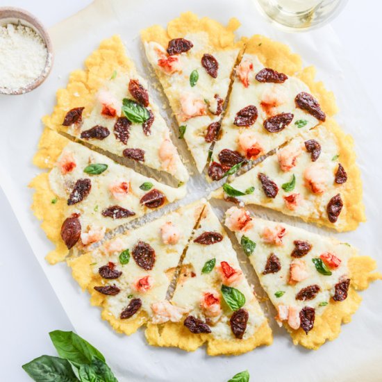 Lobster Polenta Pizza