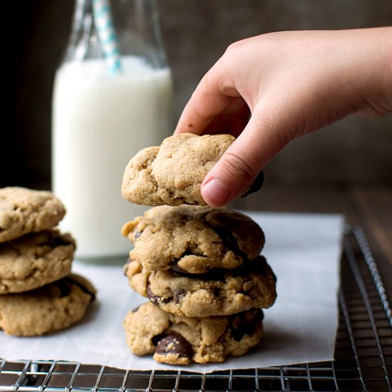 Wholewheat Chocolate Chip Cookies