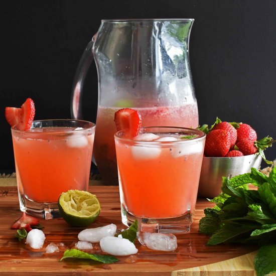 Strawberry Lime Cooler